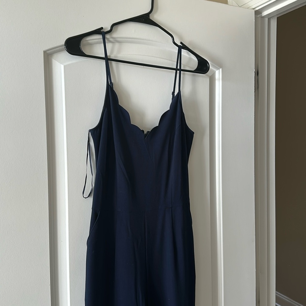 Navy blue jumpsuit